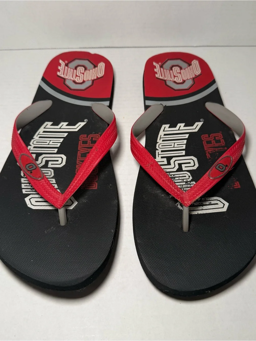Ohio State Buckeyes Unisex M 11-12, W 13-14 Flip Flops NCAA OSU